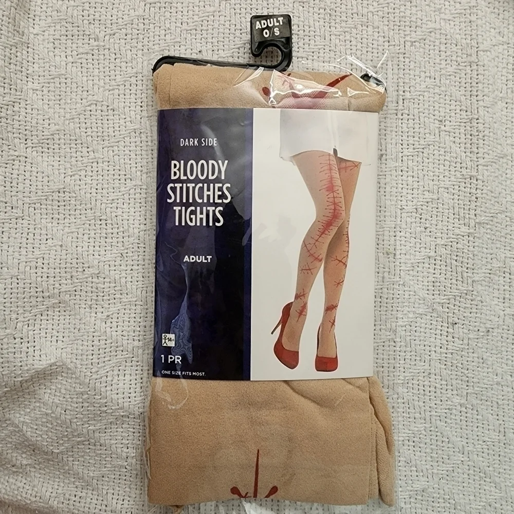 Dark Side Bloody Stitches Tights Adult OS Halloween Costume Cosplay Sexy Nurse
